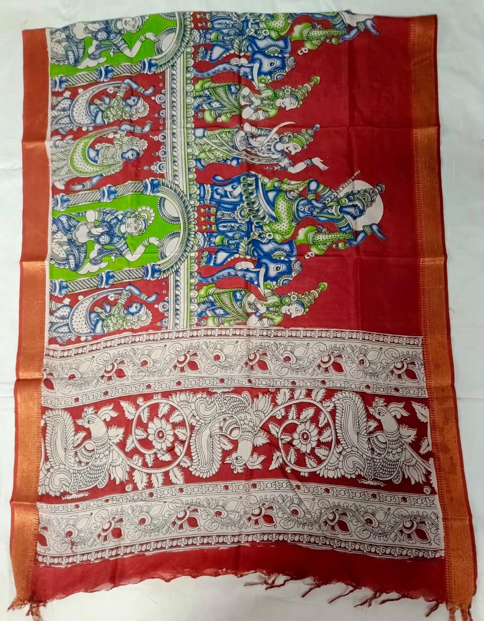 Nizam Border Kalamkari Duppata