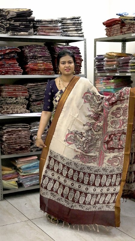 Nizam Border Kalamkari Duppata