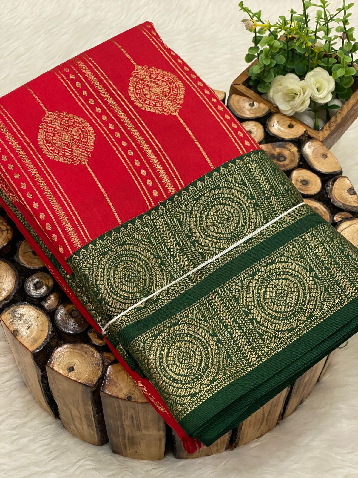 Premium Kanchi Korvai Border Saree