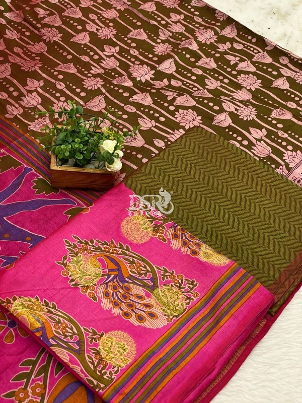 Semi Patola Silk salwar