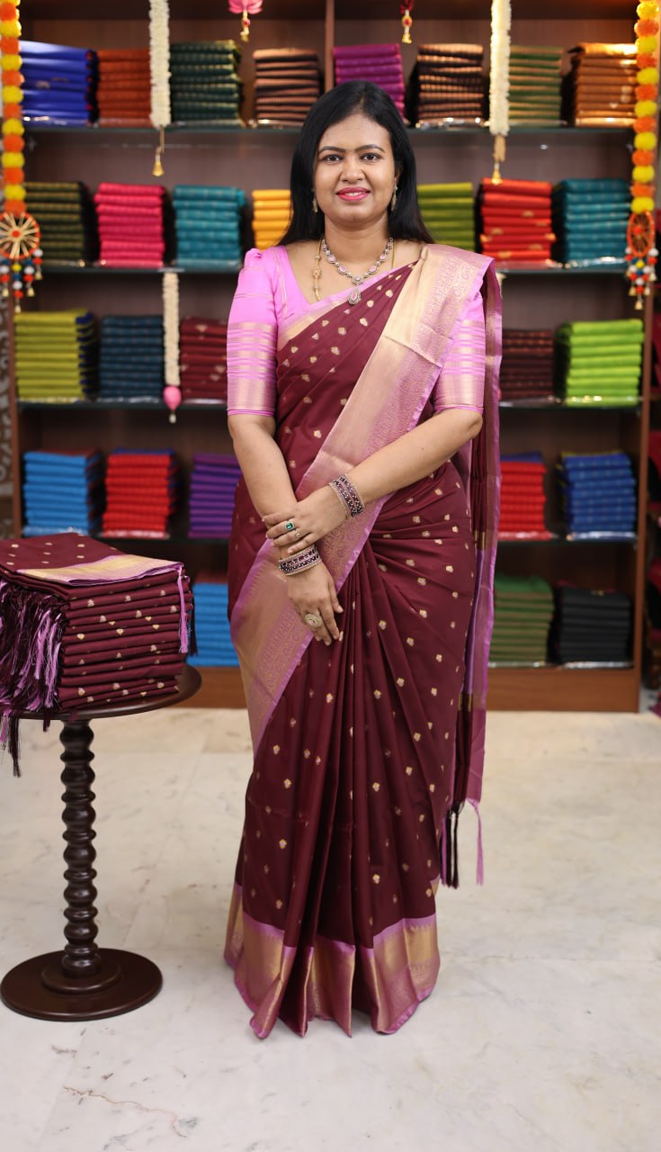 Banarasi Gadwal soft silk saree