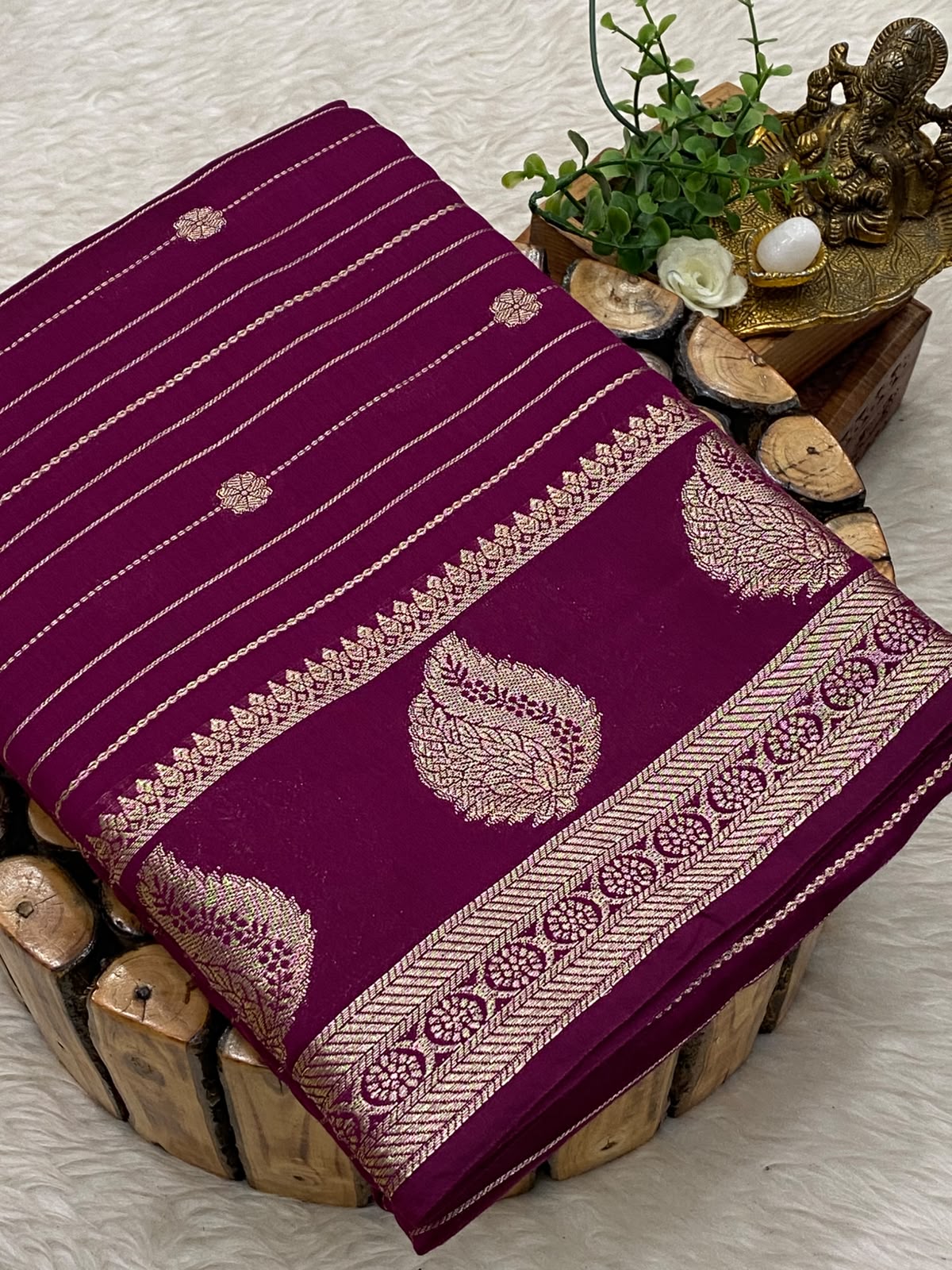 Viscose Georgette Saree