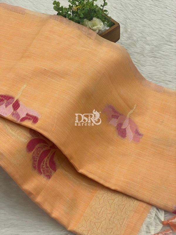 Premium Linen Cotton Sarees