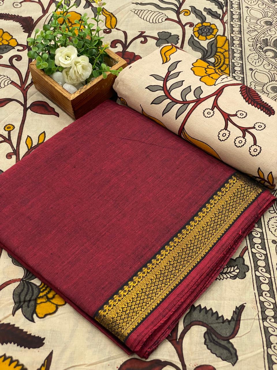 Mangalagiri Cotton Sets With Kalamkari
