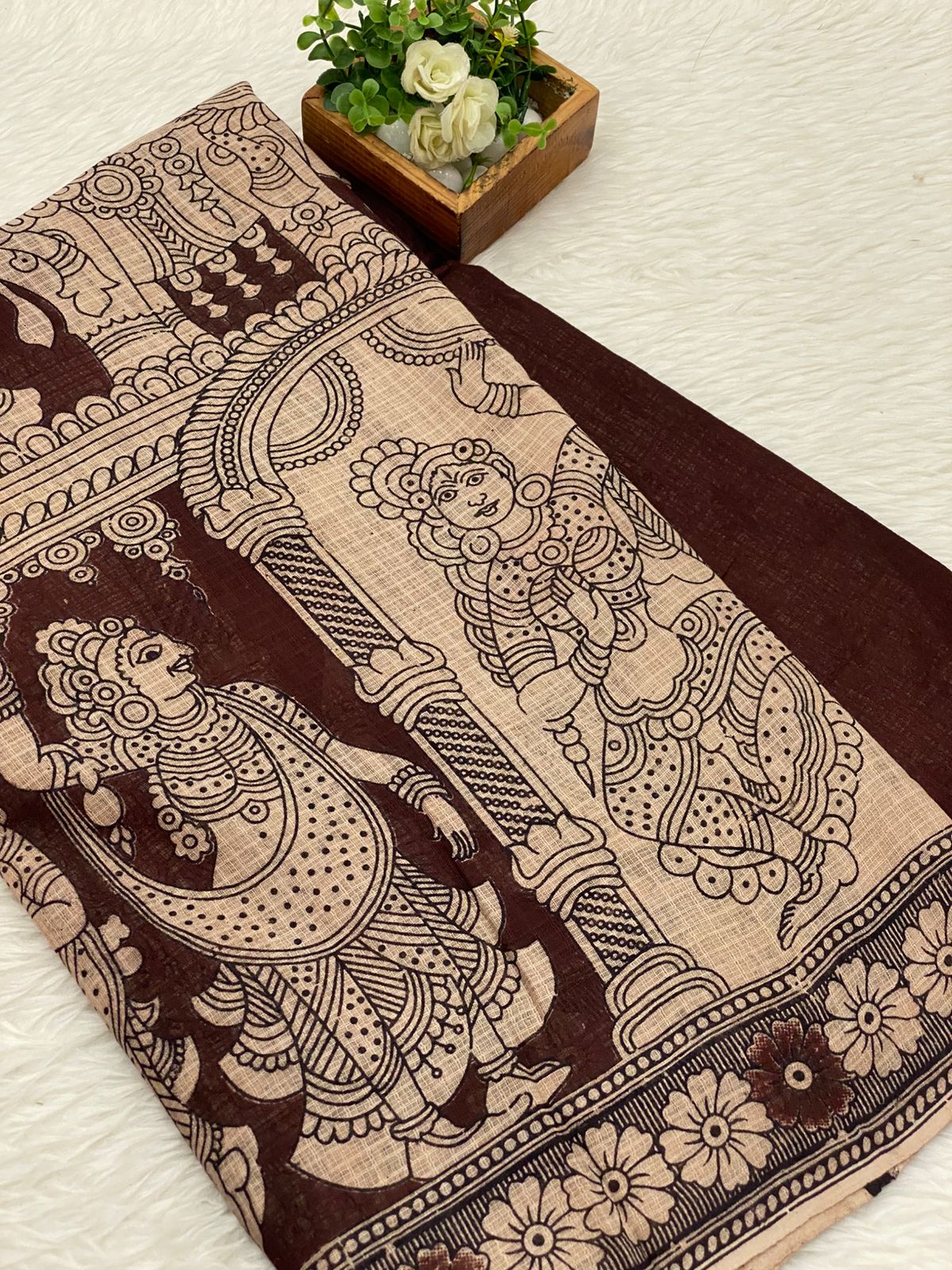 Kota net Kalamkari sarees