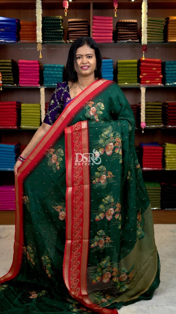 Viscose Chiffon Sarees