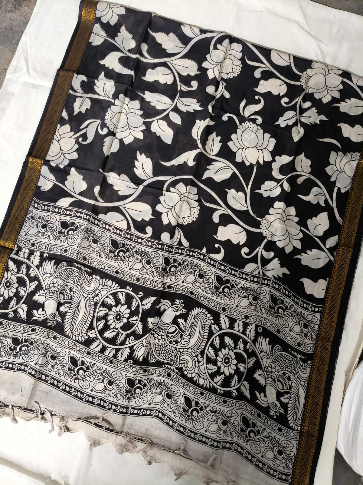 Nizam Border Kalamkari Duppata