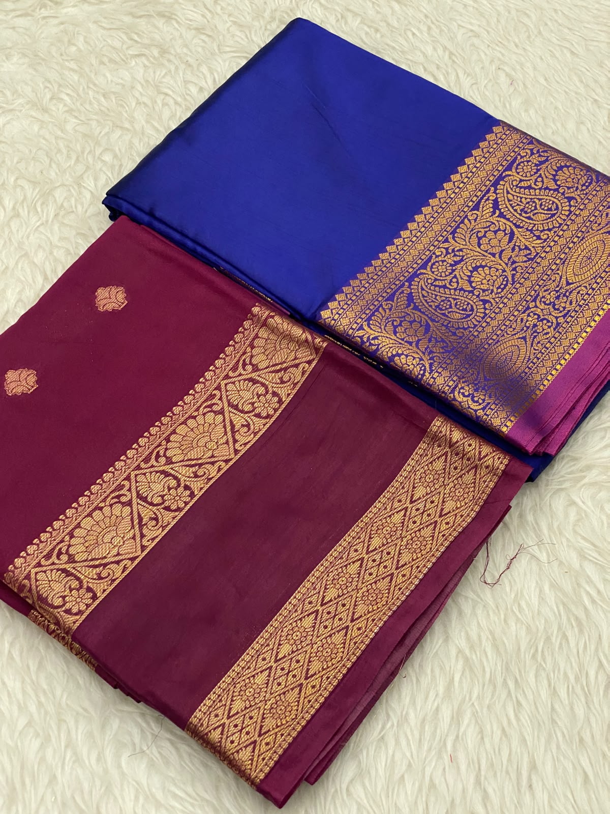Georgette Soft Silk Combo Saree