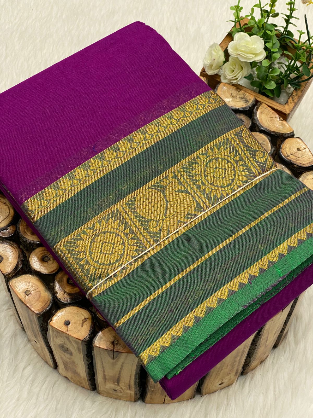 Chettinadu Cotton Sarees W/B
