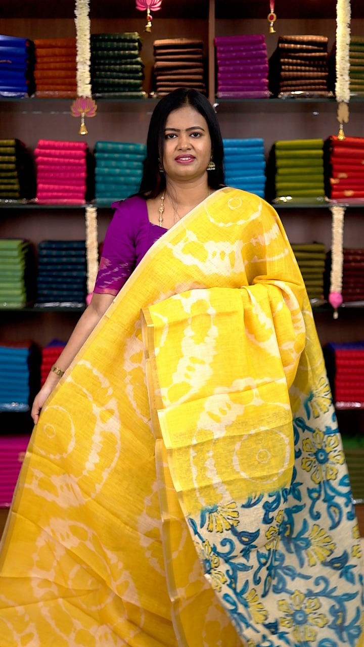 Linen Cotton Sarees