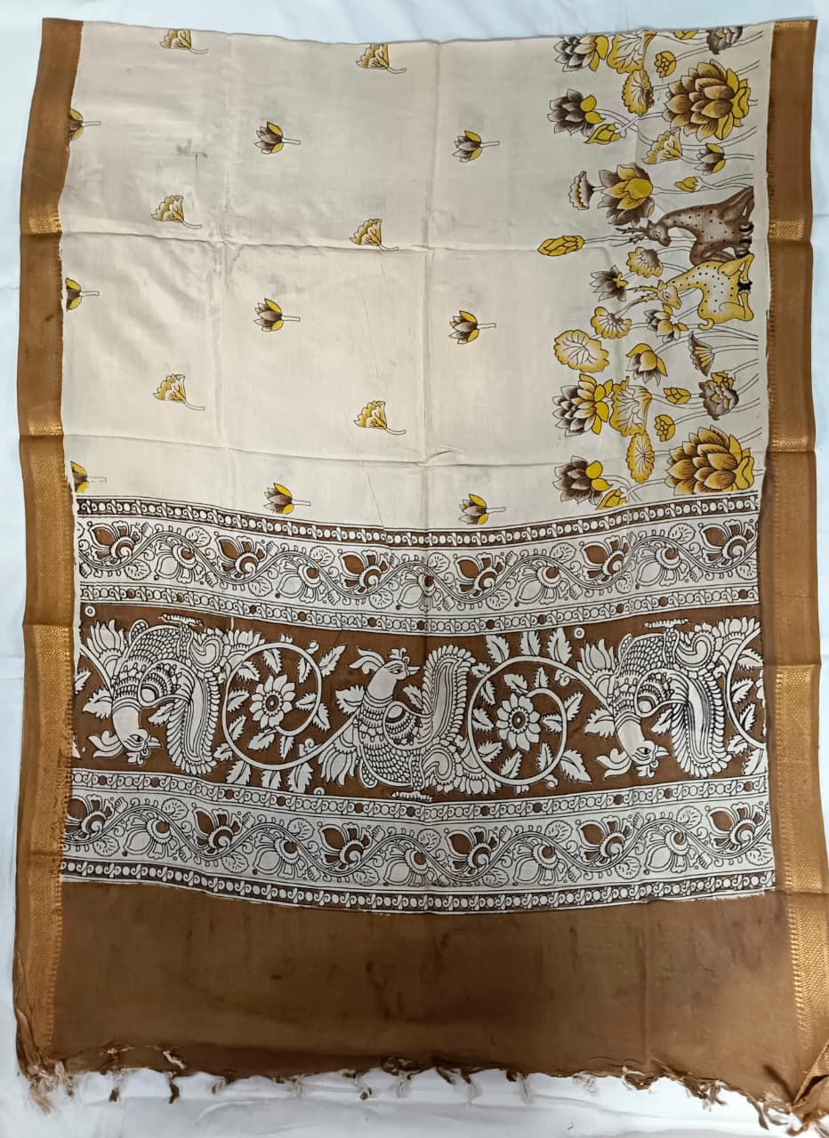 Nizam Border Kalamkari Duppata