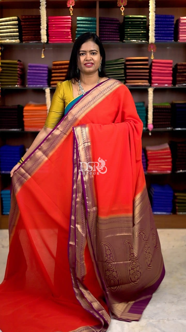 Mysore georgette Sarees