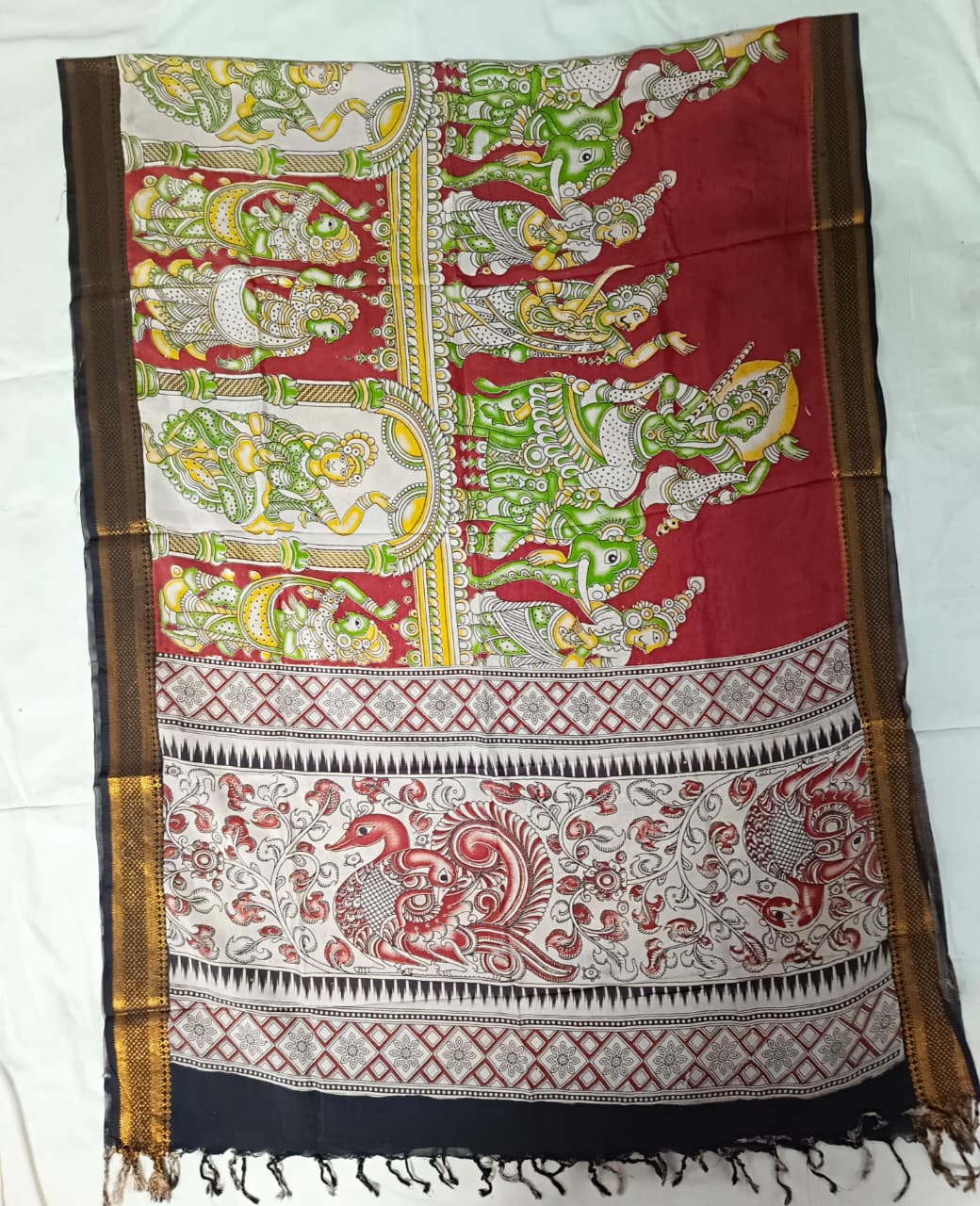 Nizam Border Kalamkari Duppata
