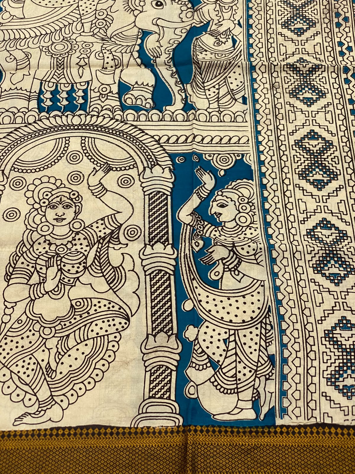 Nizam Border Kalamkari Duppata - vol1