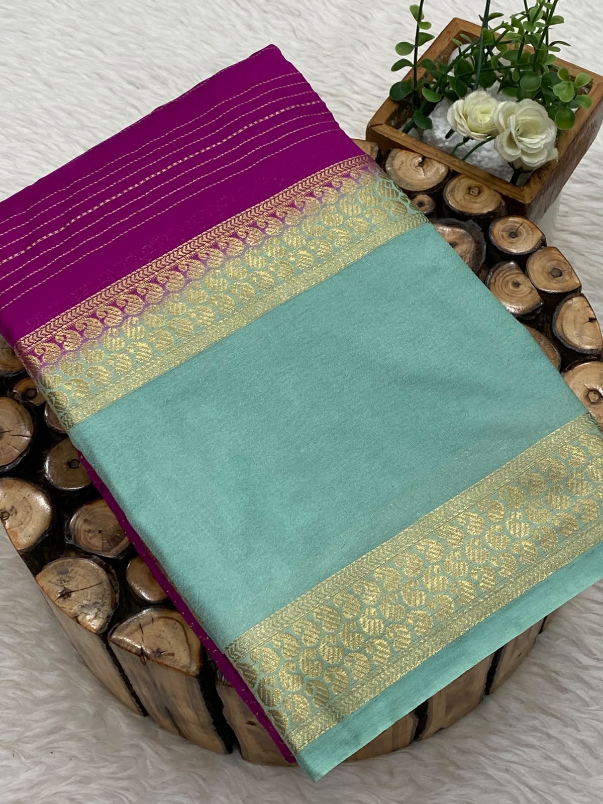Viscose Crepe Silk Sarees -vol1