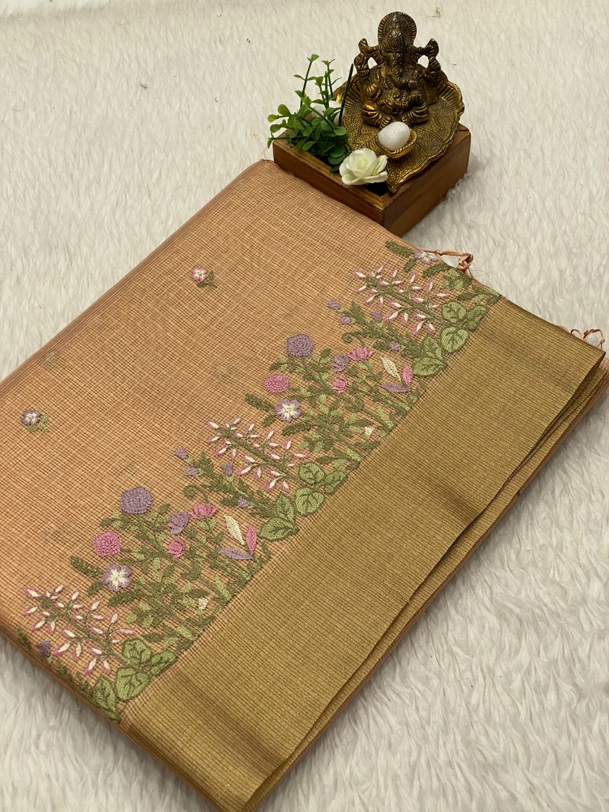 Kota Net Embroidery  Saree