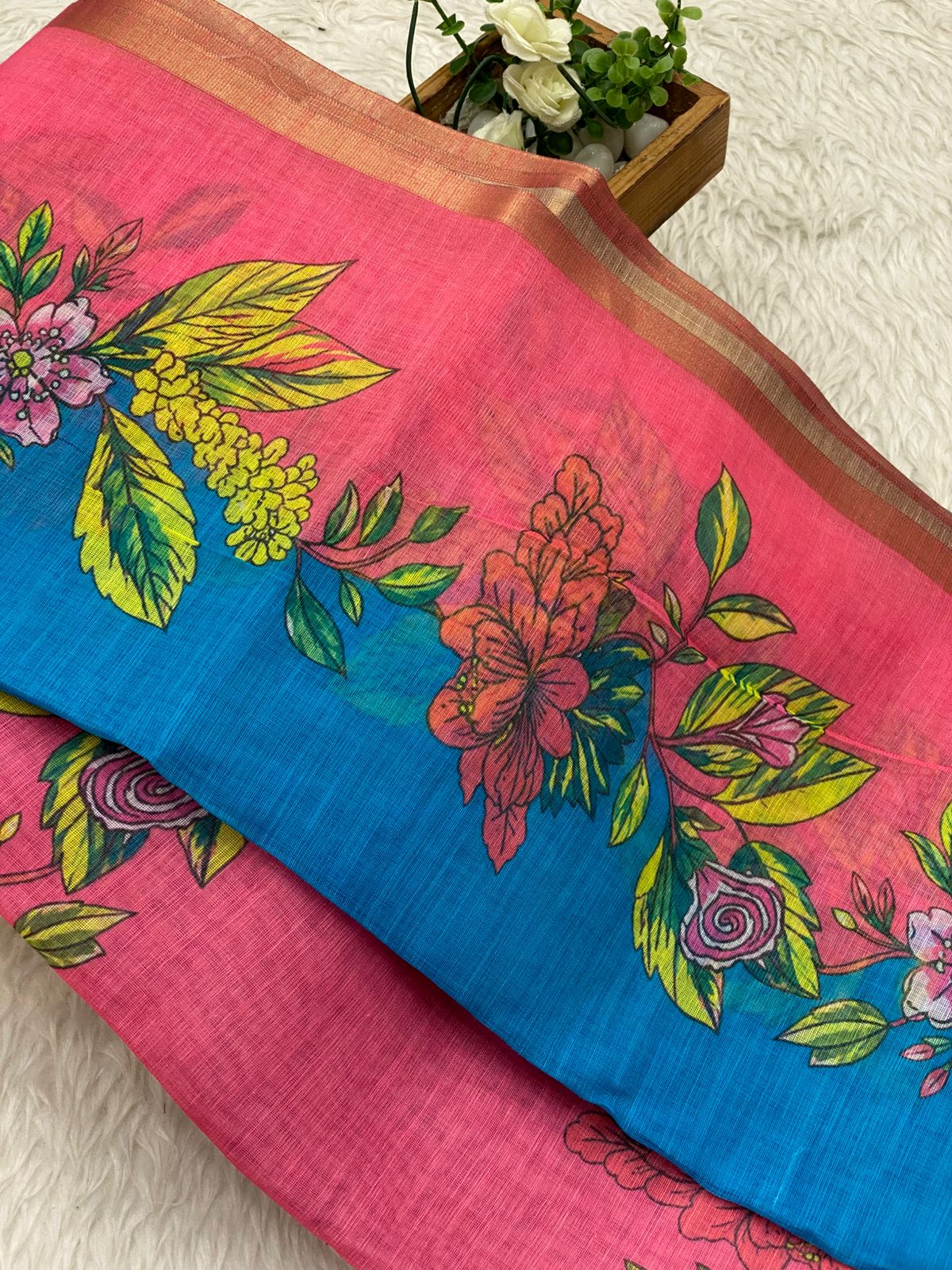 Linen Cotton Saree - Vol3