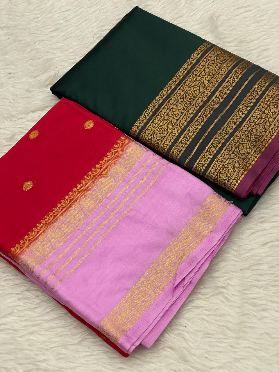 Georgette Kanchi Soft Silk Combo Sarees
