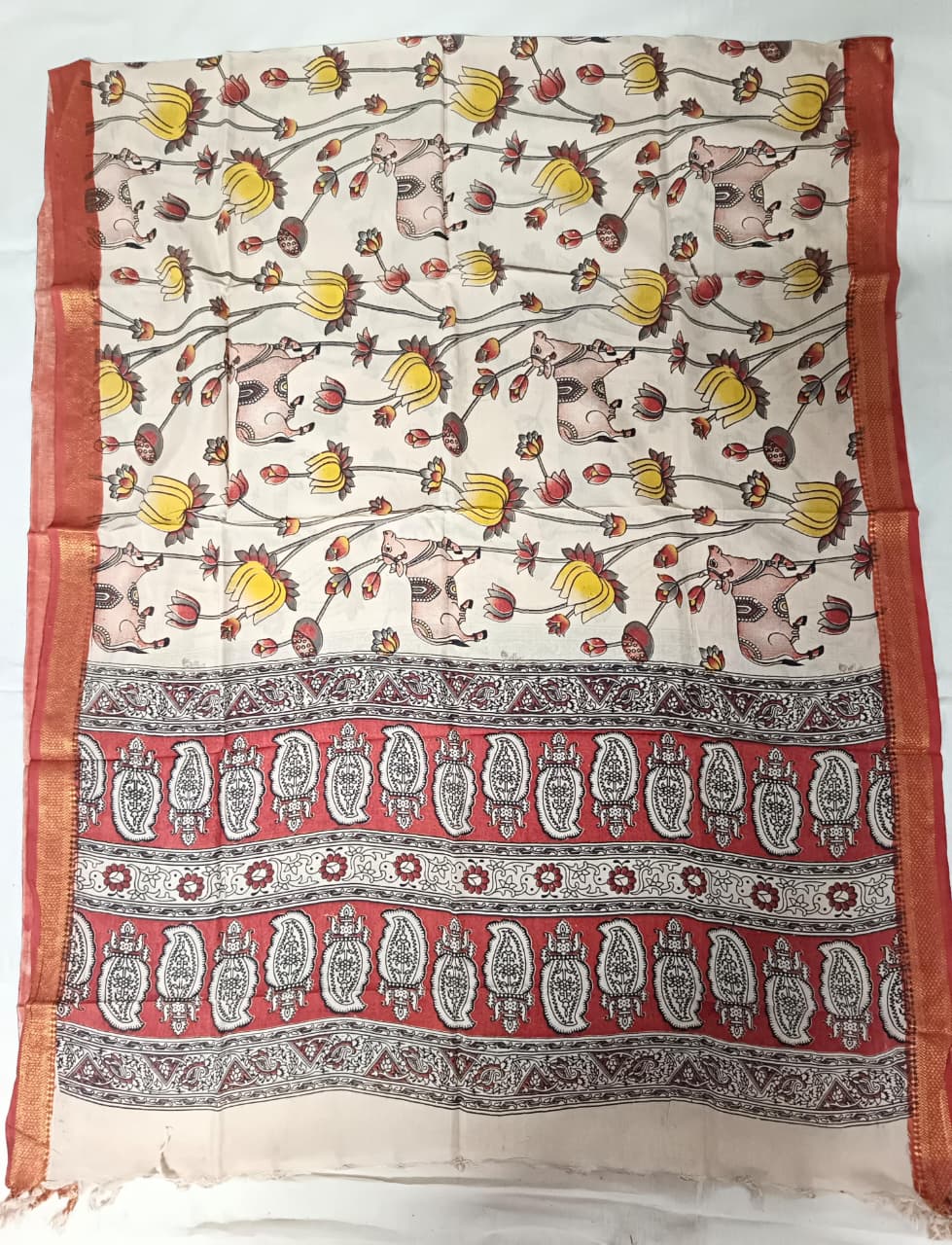 Nizam Border Kalamkari Duppata