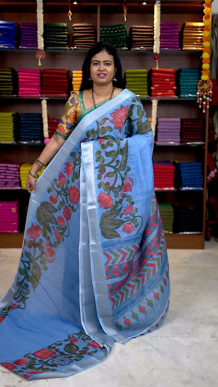 Linen Cotton Sarees