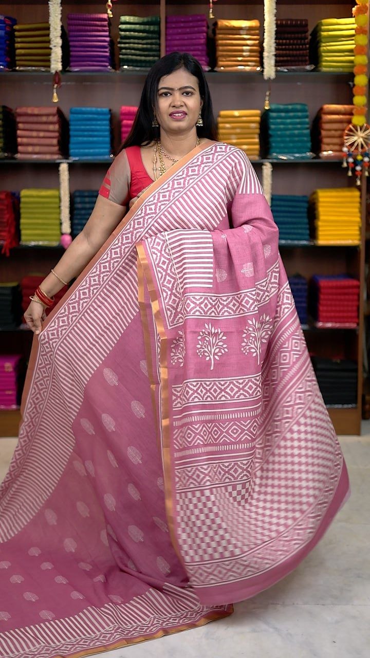Linen Cotton Sarees -vol1
