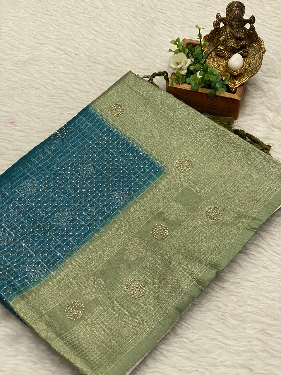 Softy With Stone Work Sarees
