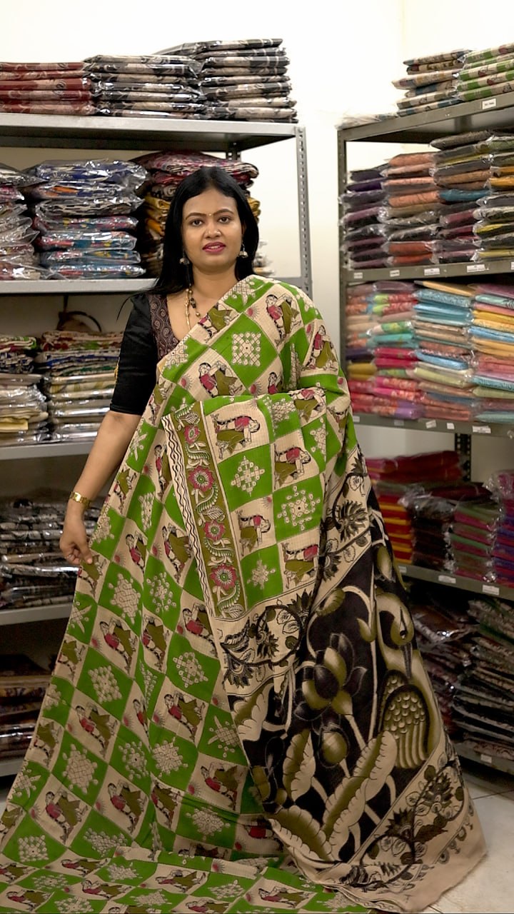 Kota net Kalamkari sarees