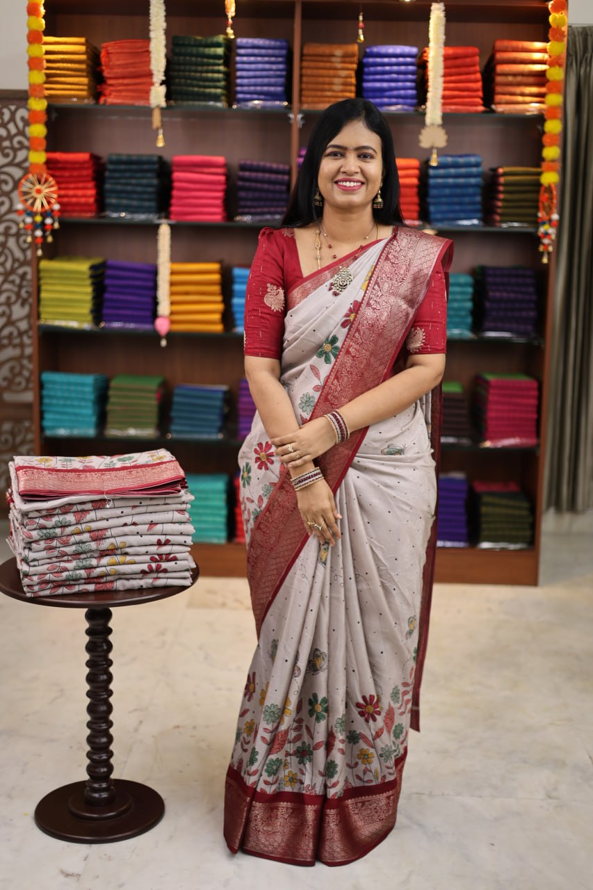 Viscose Chiffon Sarees - vol1