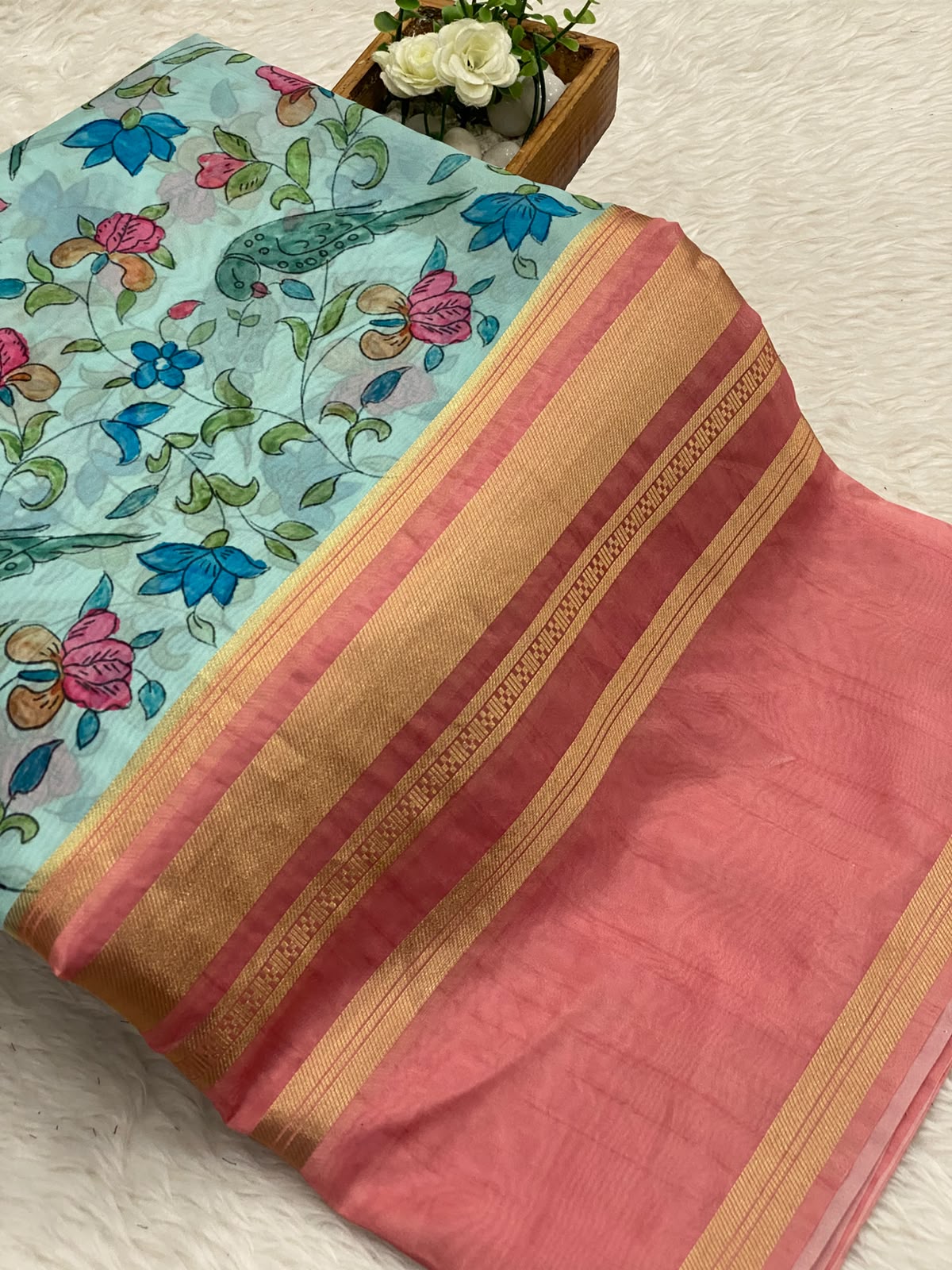 Organza Tissue Silk Saree
