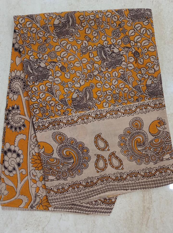 60's Count Premium Kalamkari Cotton Saree