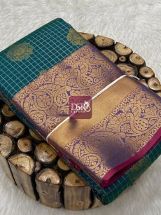 Checks Butta Bridal Sarees