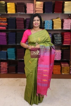 Banana Pith Fibre Saree