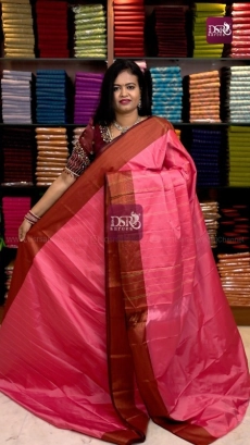 Arani Diamond Copper Zari Sarees