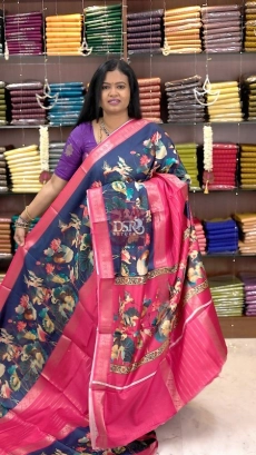 Digital Print Dola Crepe Saree