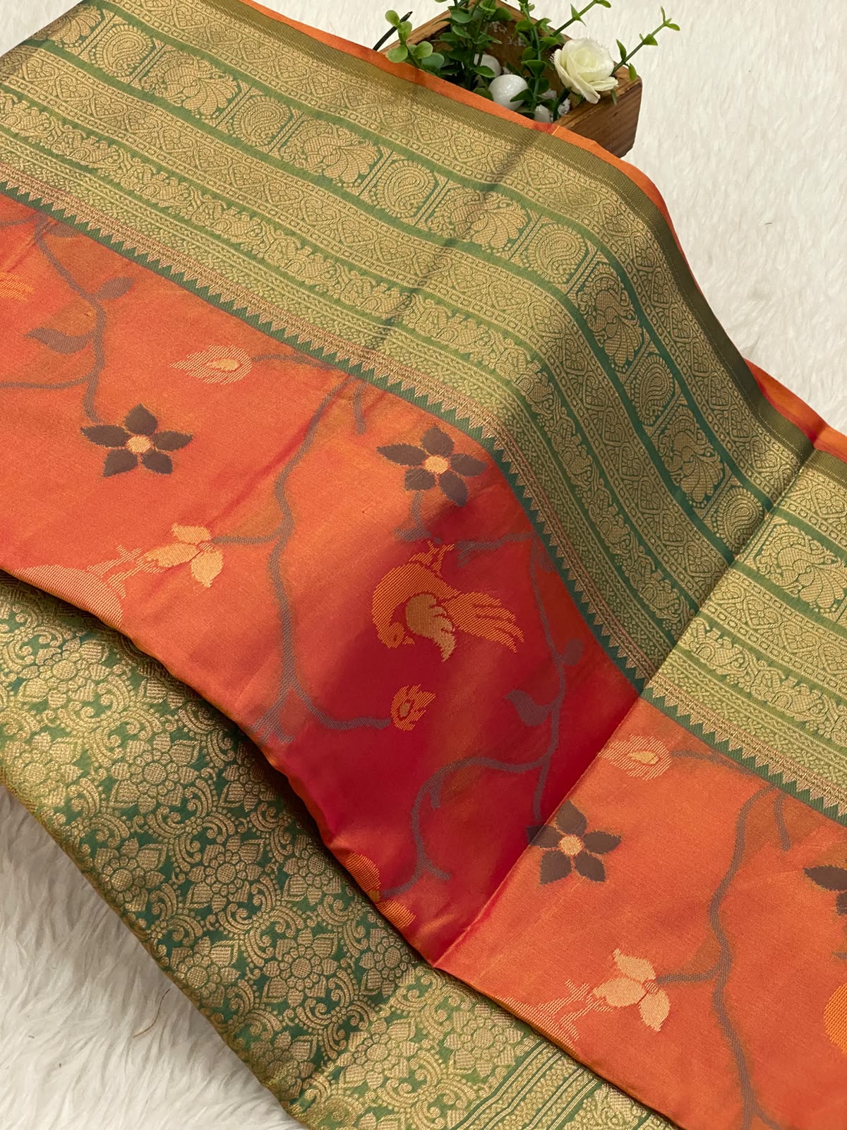 Patola slub silk sarees