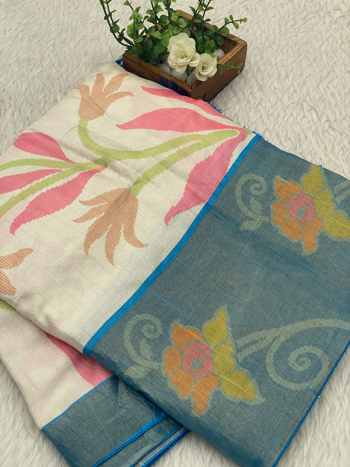 Pochampally Jute Silk Sarees