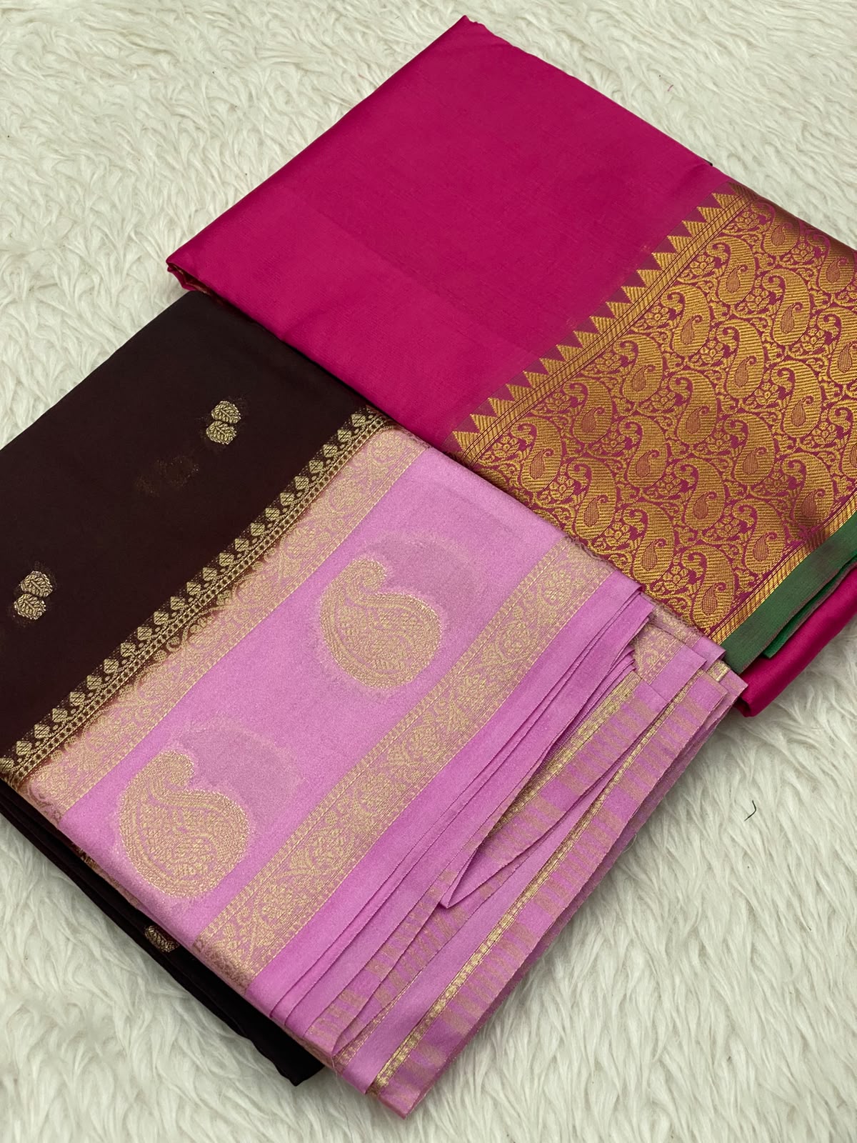 Georgette Soft Silk Combo Saree