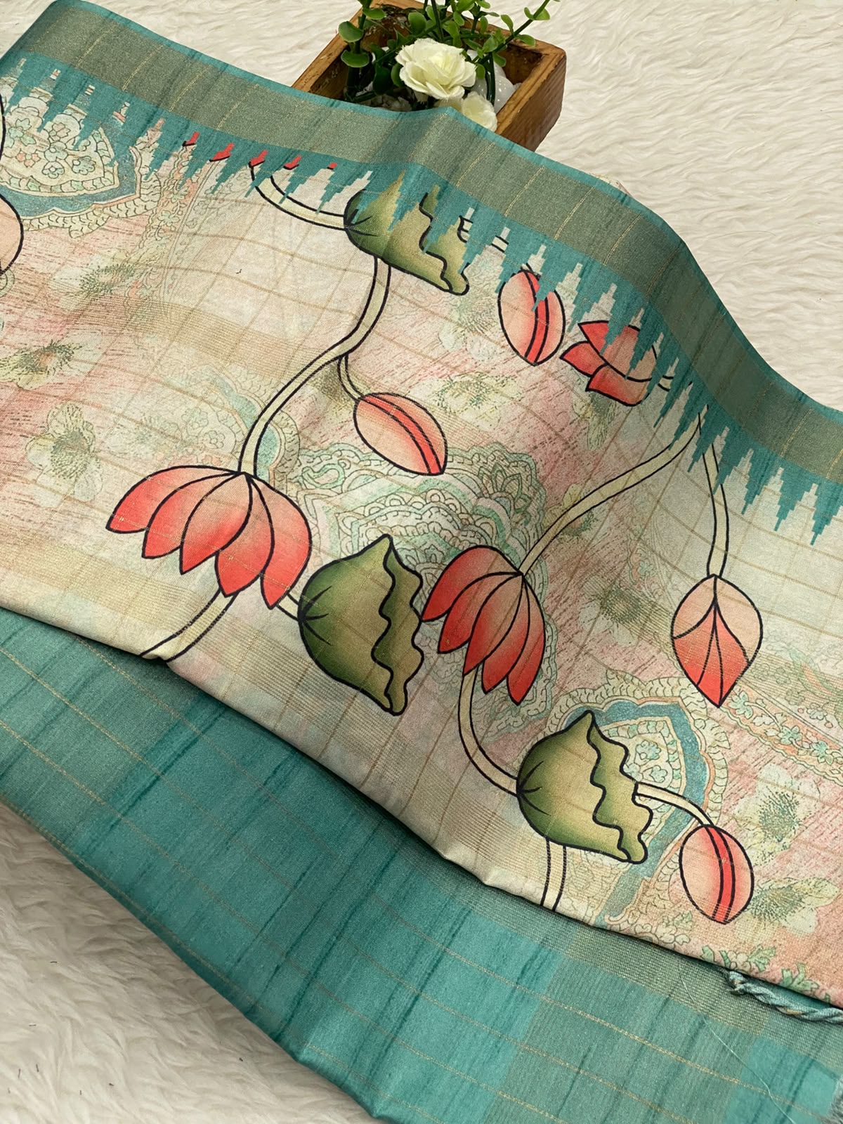 Tussar Linen Cotton Sarees