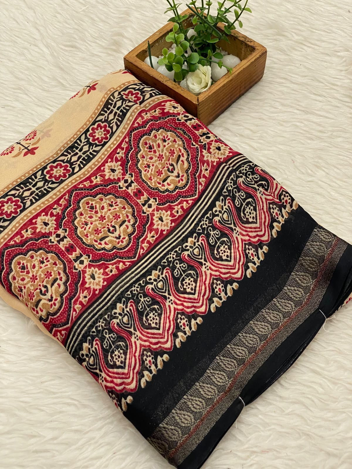 Viscose Chiffon Sarees - vol1