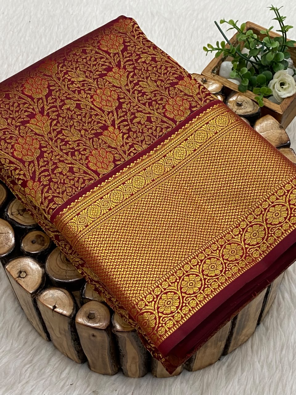 Pure Mix Brocade Bridal Saree