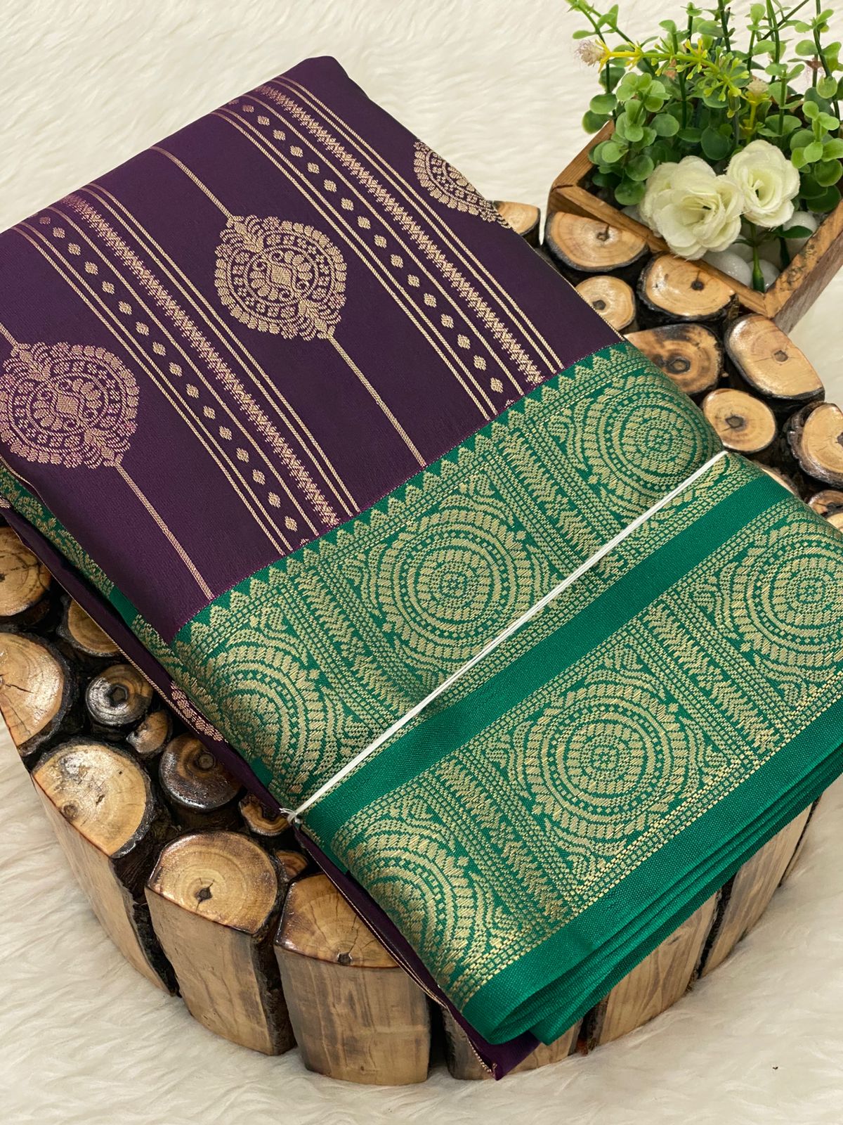 Premium Kanchi Korvai Border Saree
