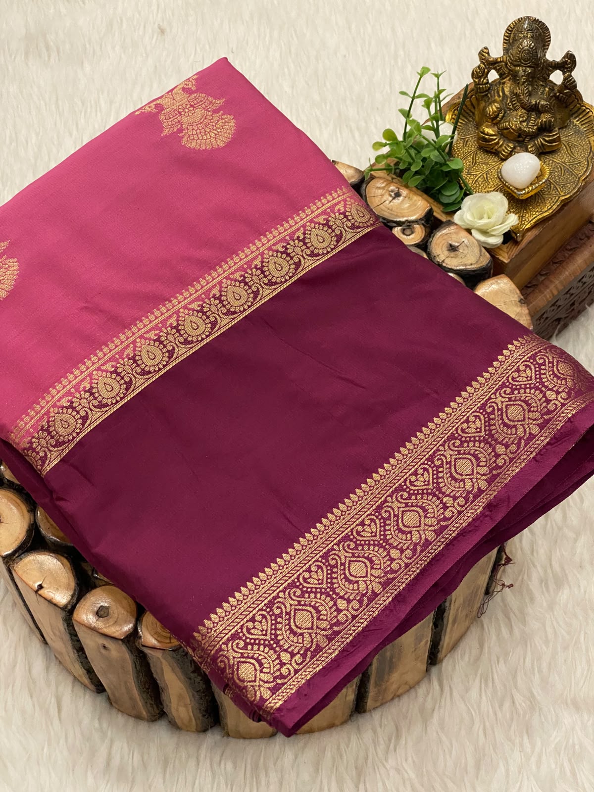 Premium Mysore Crepe Silk Saree