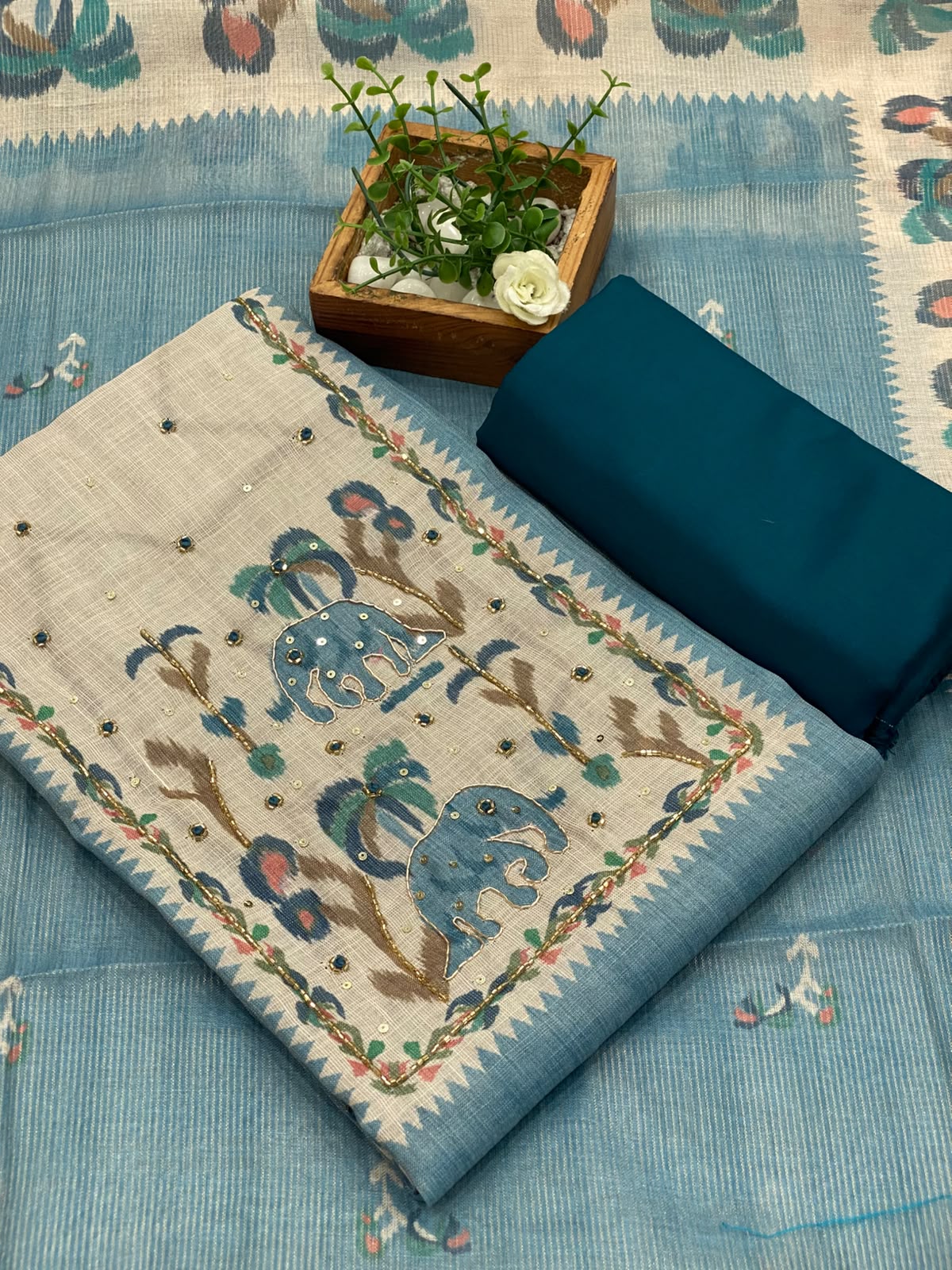 Linen Tissue Salwar