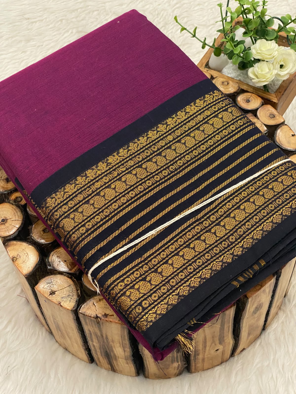 Chettinadu Cotton Saree W/B-Vol3