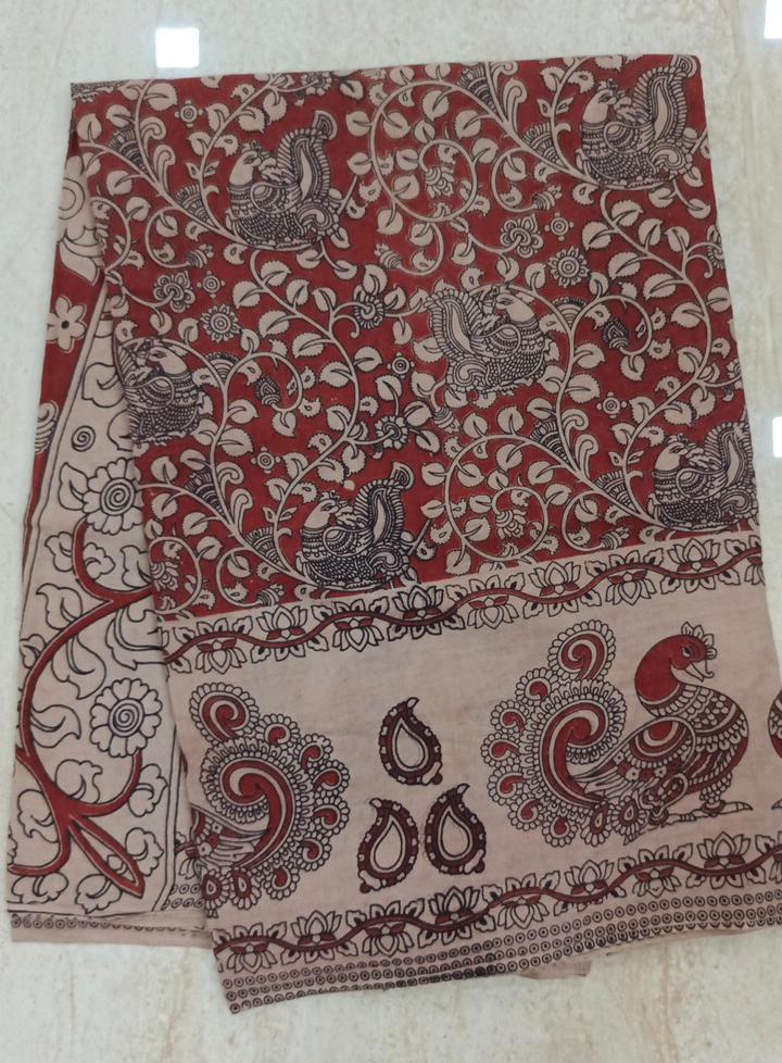60's Count Premium Kalamkari Cotton Saree
