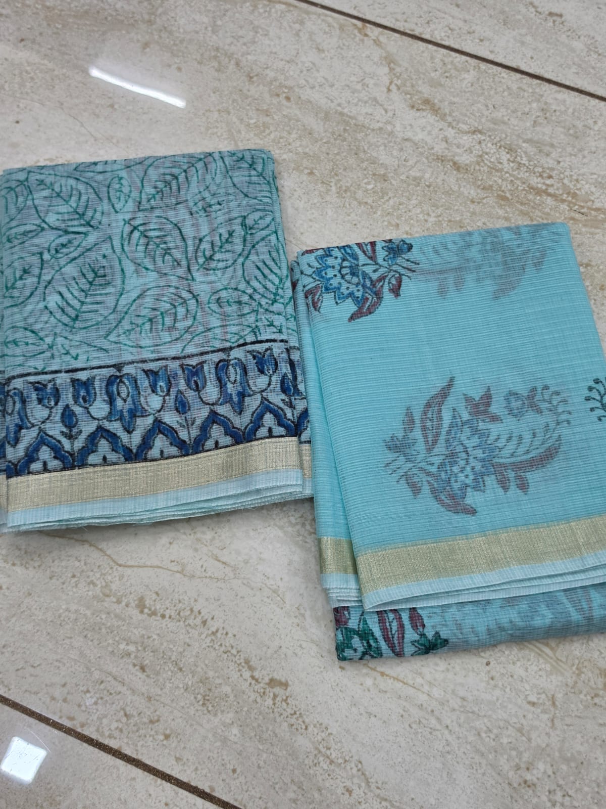 2 PC Unstitched Kota Net Salwars
