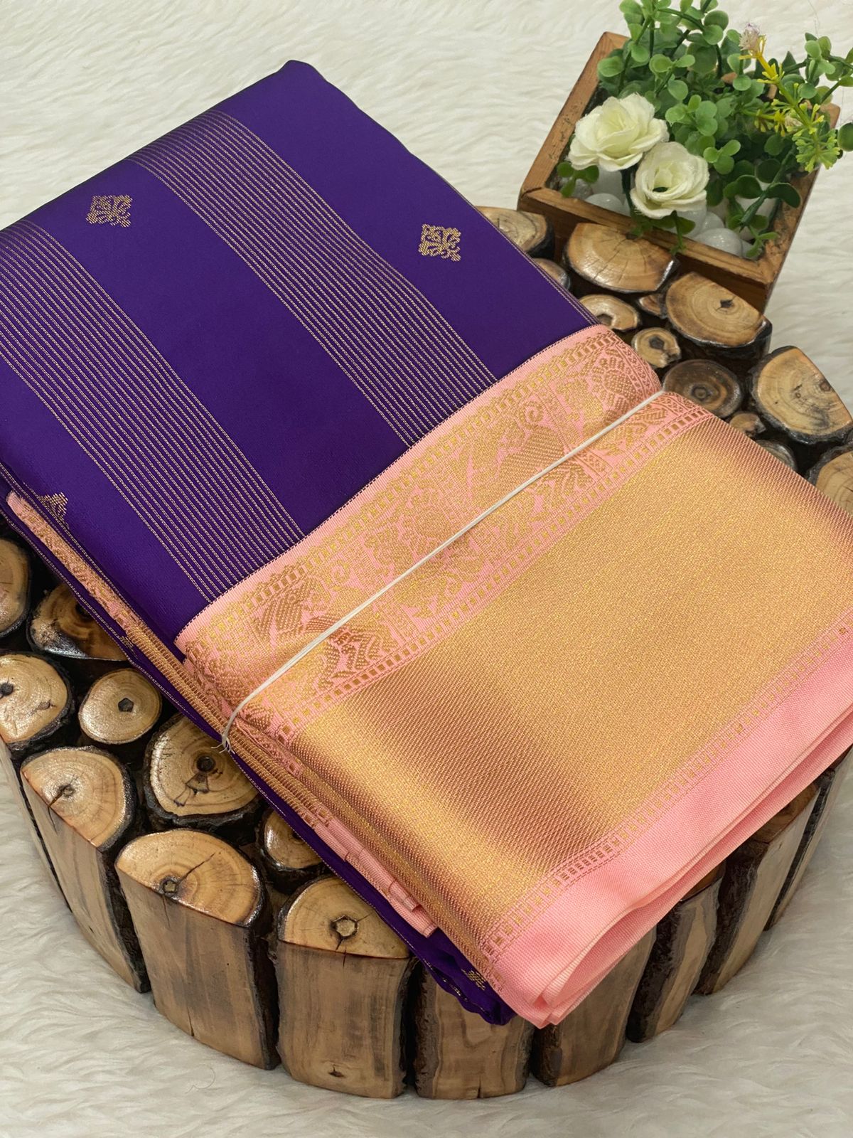 Premium Kanchi Korvai Border Saree