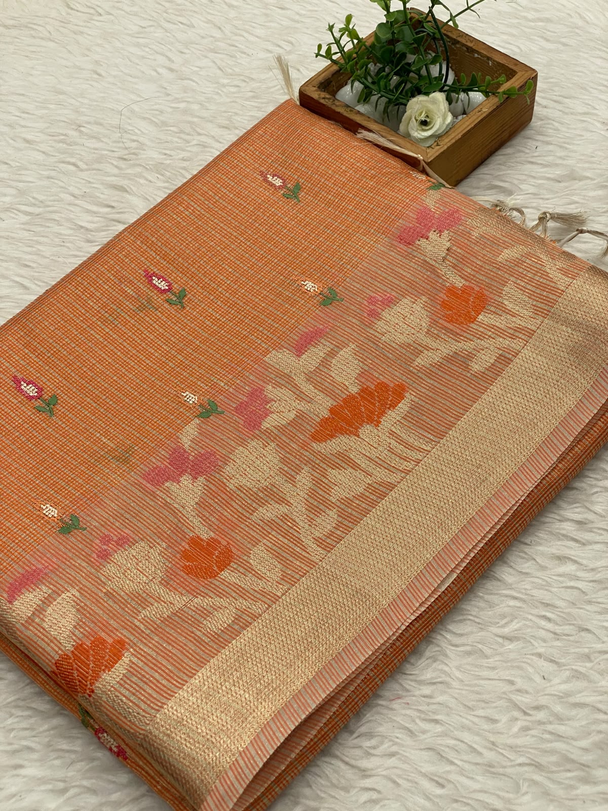 Kota Net Embroidery  Saree