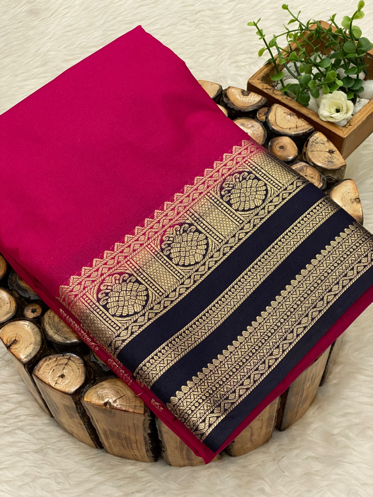 Semi Mysore Silk Saree