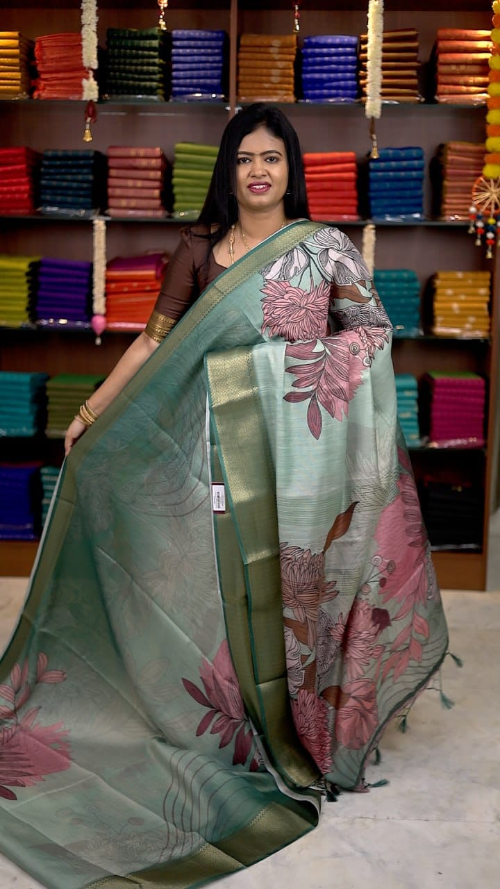 Kota Net Digital Print Saree